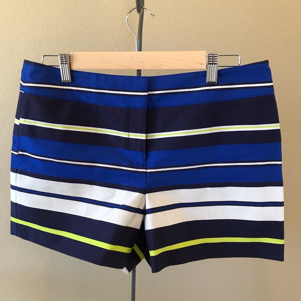 Ann Taylor LOFT Marisa shorts - blue/green/ivory 6